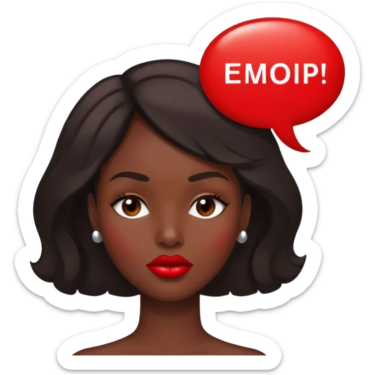 lips and words sticker