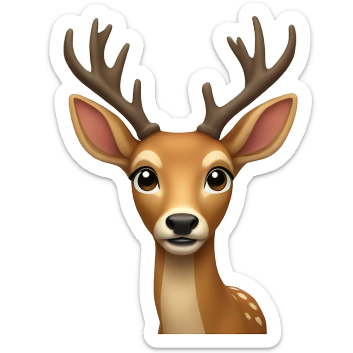 Deer sticker