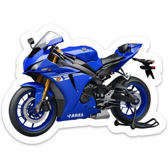 Yamaha YZF (Sportbike) - Yamaha YZF-R1 (Model Year: 2022) (Iconic colour: Blue) sticker