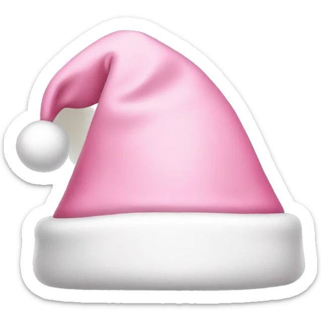 light pink santa hat sticker
