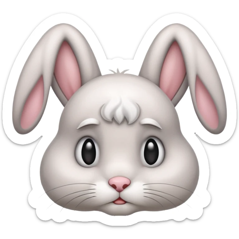 Bunny sad sticker