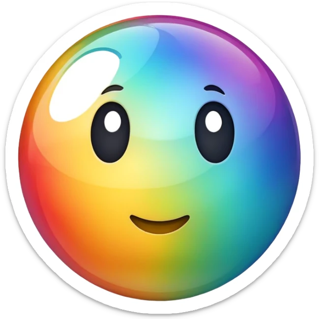 colorful ball sticker