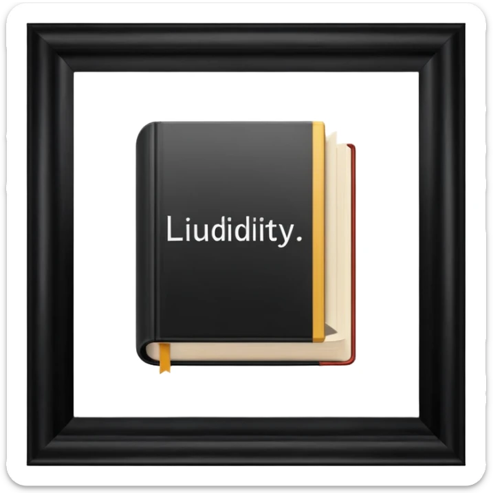 genera un libro que en la portada diga " liquidez" y la foto sea de trading sticker