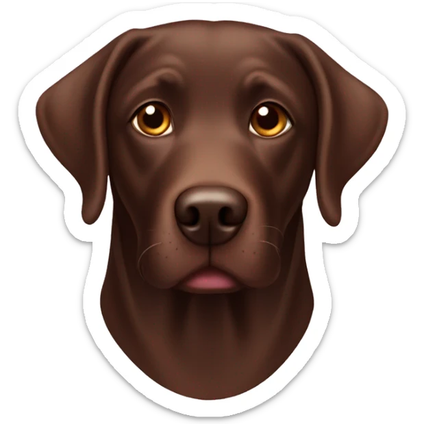 chocolate lab sticker