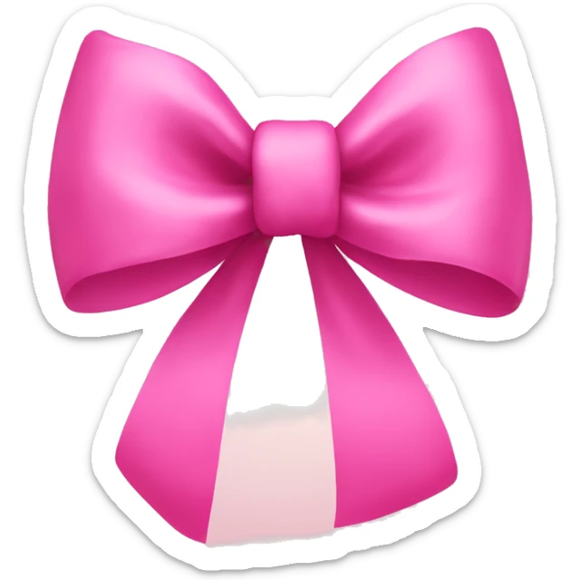 Pink bow sticker