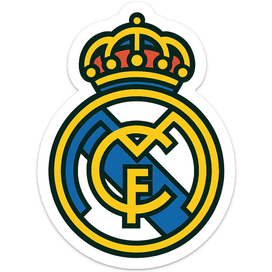 Real Madrid logo sticker