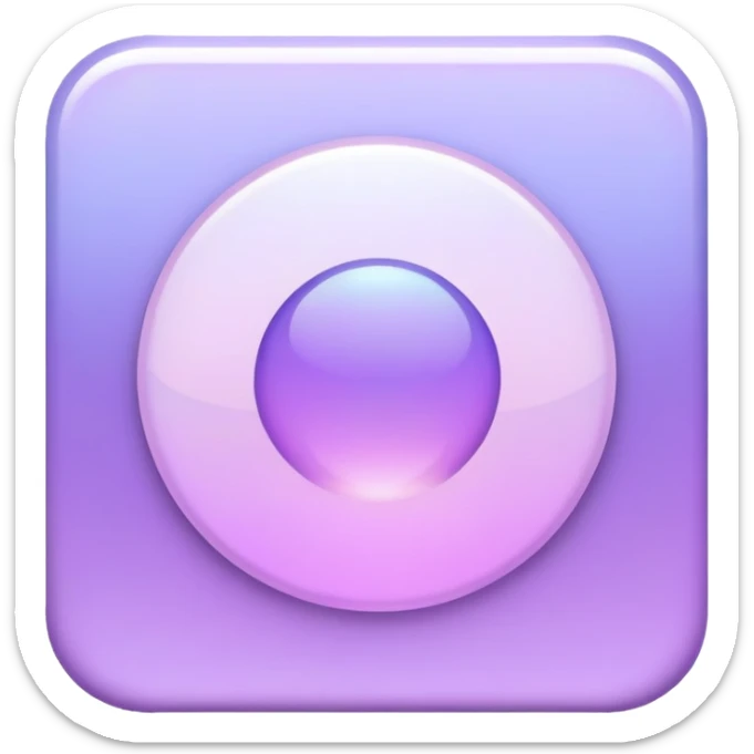 Iridescent pastel purple formal elegant sophisticated cultured neat pretty beautiful nifty app icon sticker