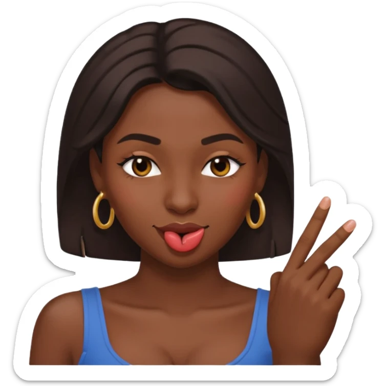 Emoji coquin avec le doigt dans le coin de la bouche 😏 avec ce regard là et cette tête qui se mord le doigt le visage plus dragueur romantique  sticker