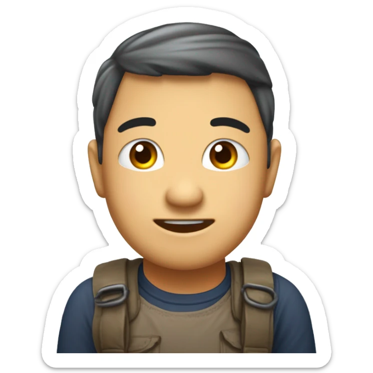 Buat gambar dua karakter buah kartun yang menggemaskan, satu oranye dan satu lagi merah muda, keduanya dengan senyuman ceria serta lengan dan kaki mungil. sticker