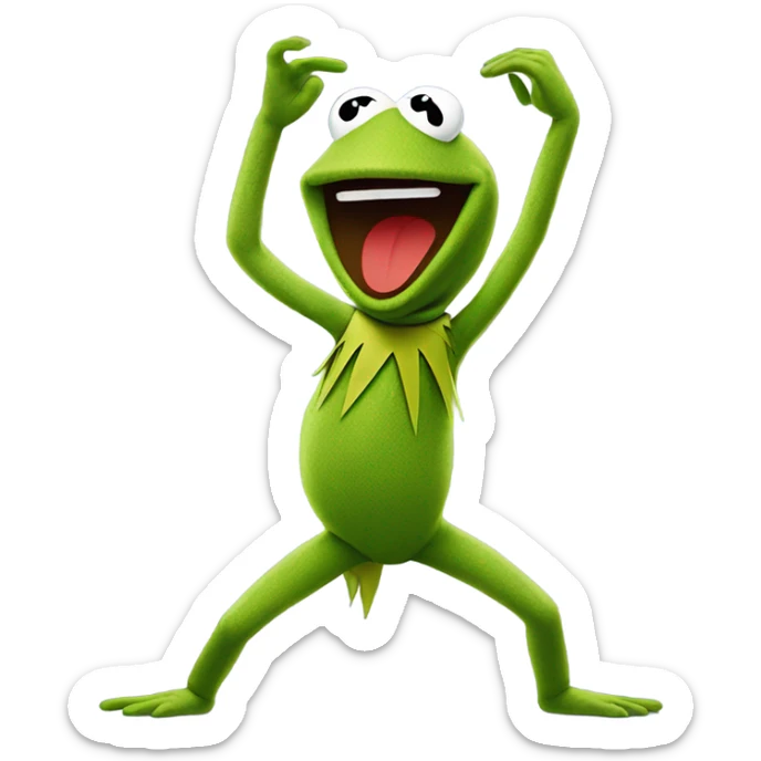 Kermit twerking sticker