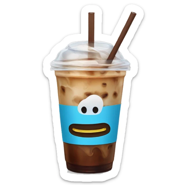 Iced coffee sticker