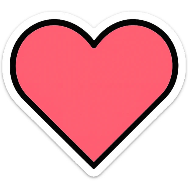 heart in color EA9197 sticker