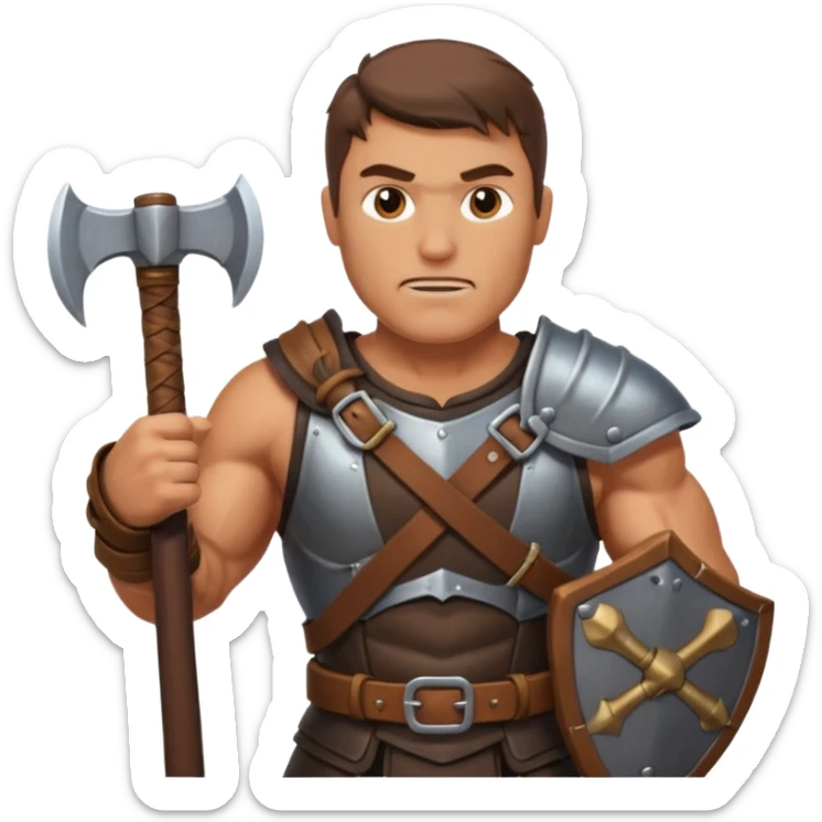 Baltalı adam sticker