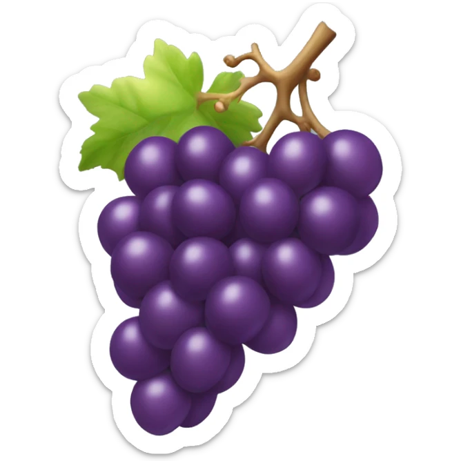 3D Grapes emoji  sticker