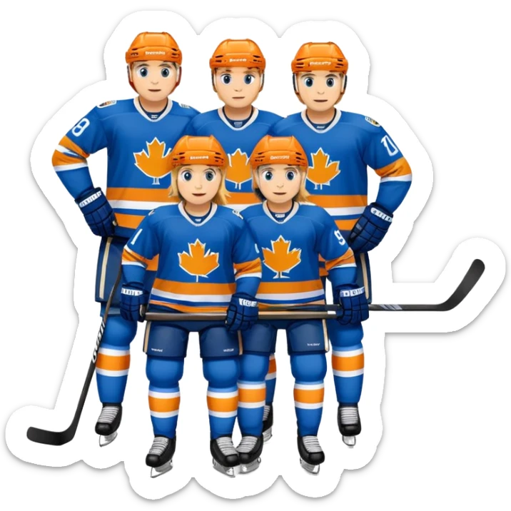TAPPARA a hockey team from Finland Tampere. They wear blue and orange jerseys sticker
