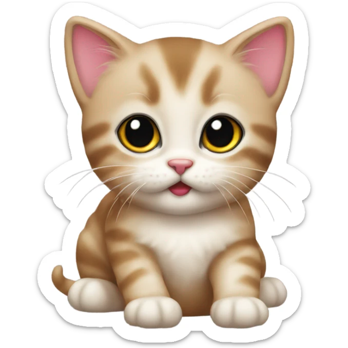 Christmas kitten  sticker