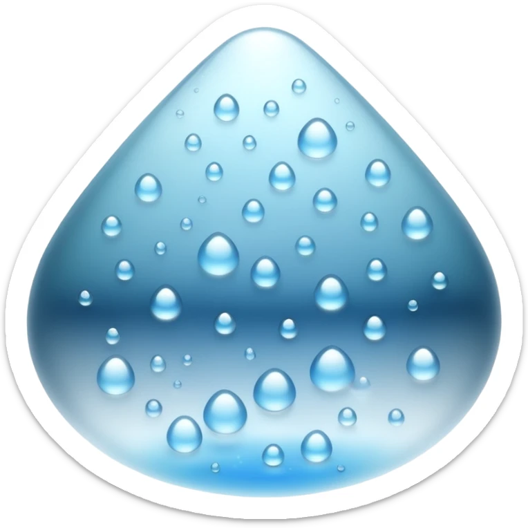 a close-up of a glass surface covered with small water droplets and light fog, as if from steam or humidity — some droplets sliding down slowly — soft reflections and blurred transparency give a realistic misty look — clean, glossy design with gentle lighting sticker