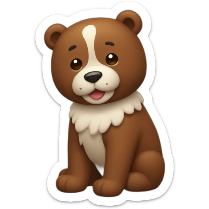 Line friends brown sticker