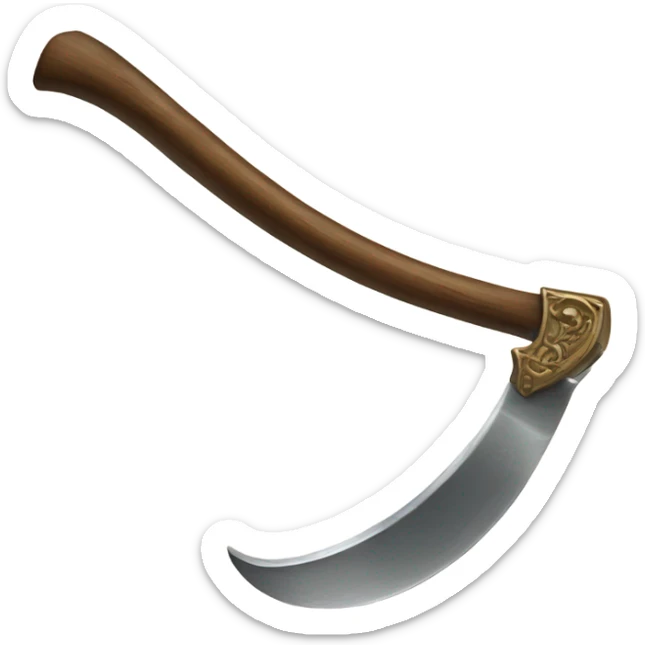 Antique scythe  sticker