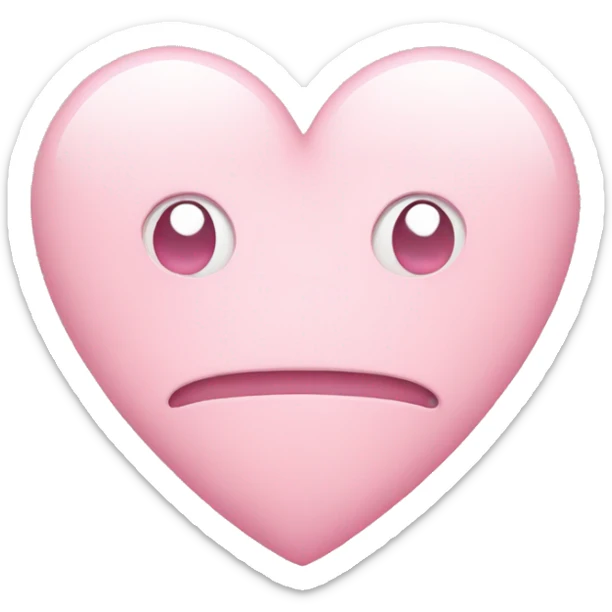 Light pink heart sticker