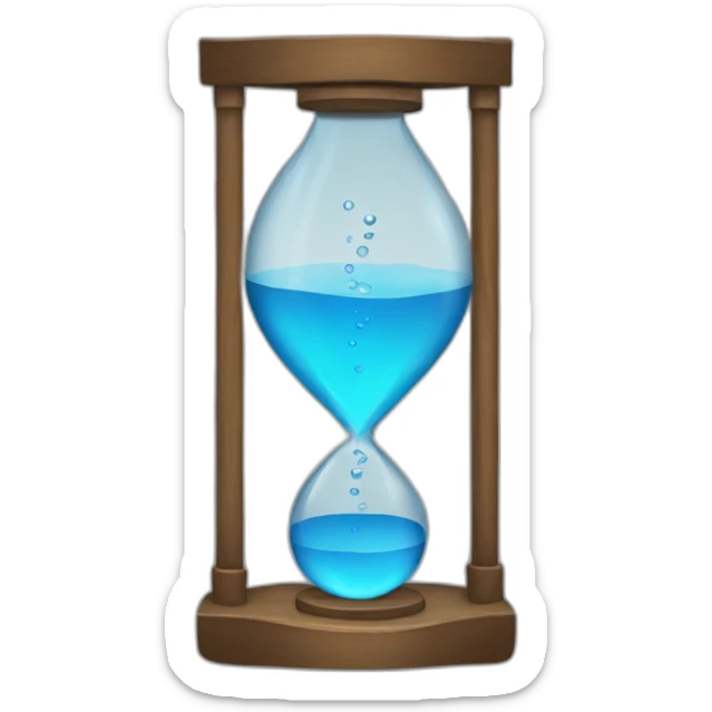 water clock sticker