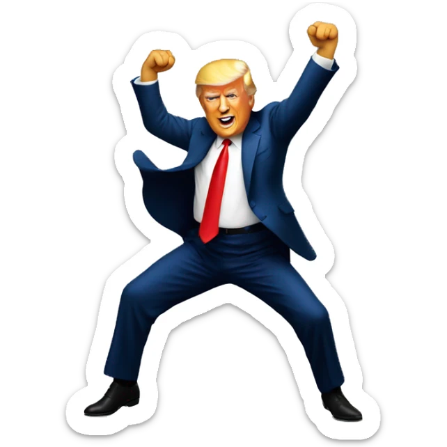 trump dancing sticker