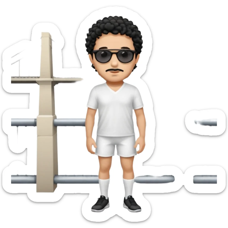 Curly hair short facial hair Washington Bridge Jersey white socks cover up the ankle legs and knees a right arm sleeve on your right arm sticker