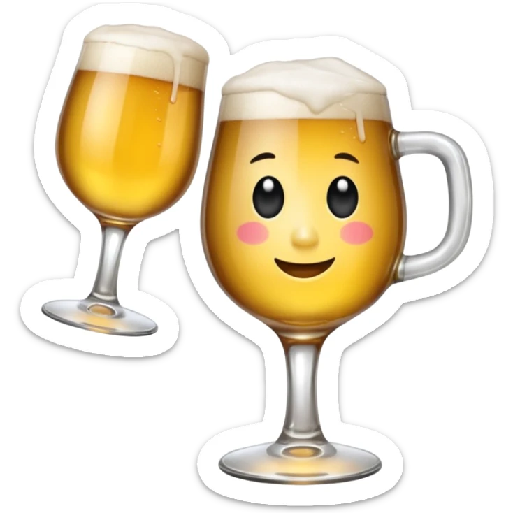 Fait une infirmière avec un verre de bière et la fête après les partiels  sticker