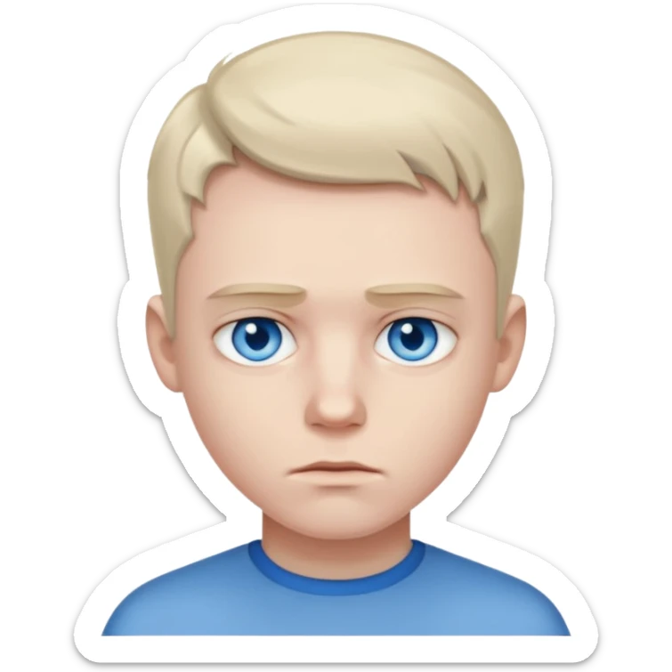 Create a realistic portrait of Gus with cold stare, clean haircut & neat appearance. sticker