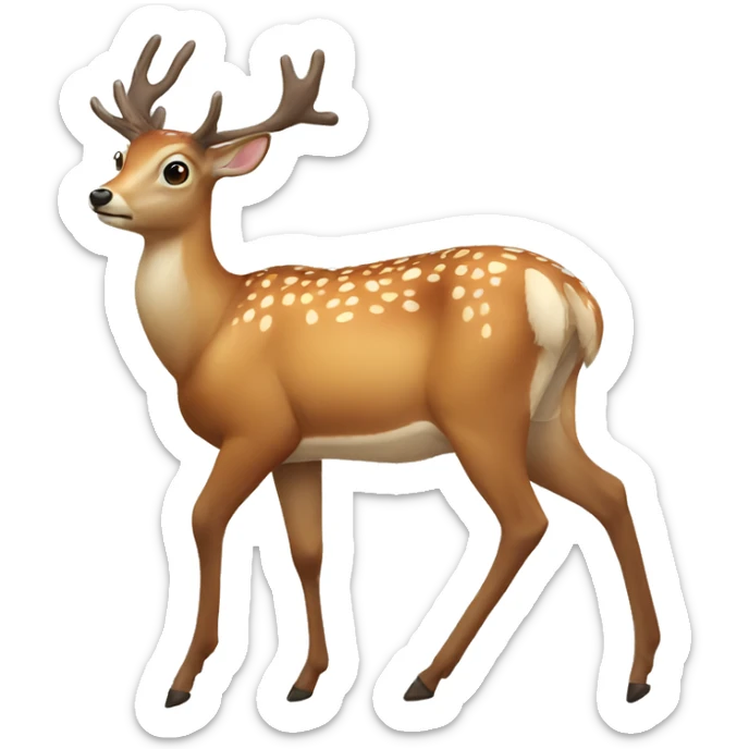 Deer sticker