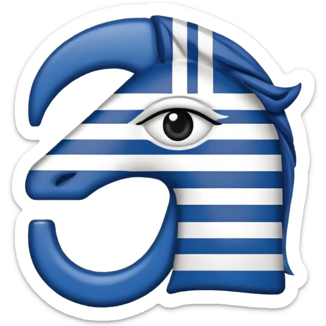 TAKE THE LOGO OF THE GREEK POLITICAL PARTY ΠΑΣΟΚ AND MAKE IT INTO AN EMOJI sticker