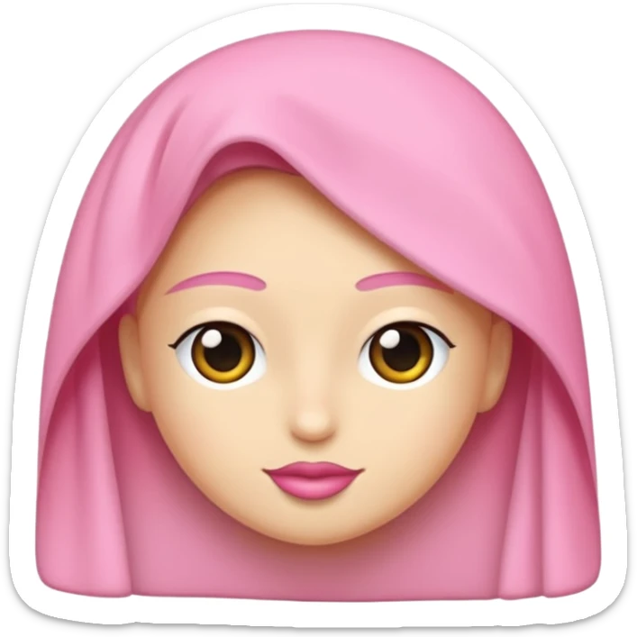 🥳🎀 pembe bir tokasını takan bey kızın elinde bir hediye var sticker