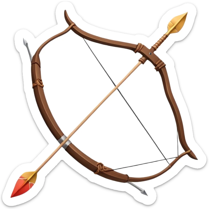 bow arrow sticker