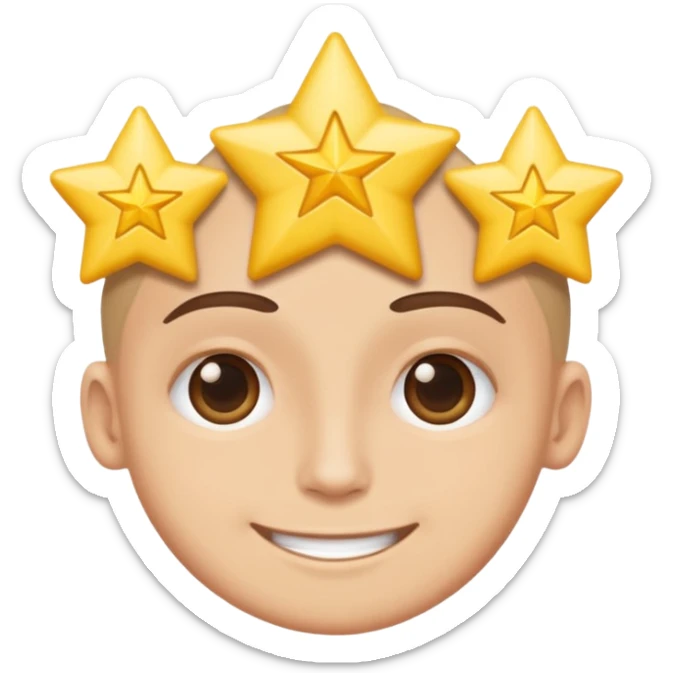 Perezoso que tenga dos  estrellas en los ojos  y este sonriendo  tipo bimoji de iPhone pero de perezosos  sticker