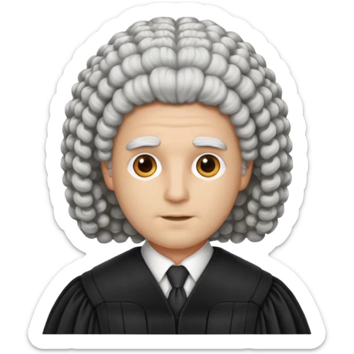 Courtroom Items, only Judge’s Wig – traditional courtroom attire

 sticker