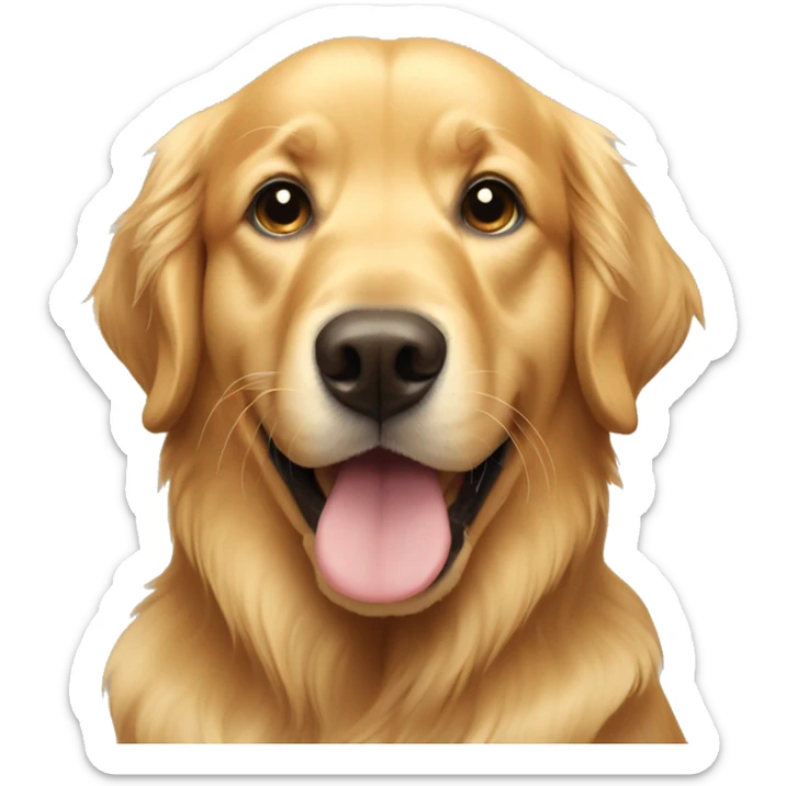 golden retriever sticker