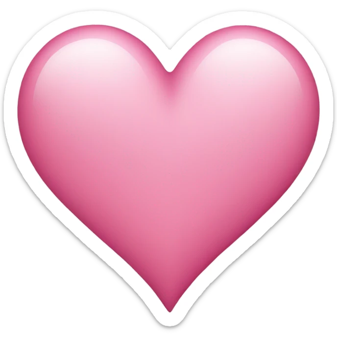 A pink heart  sticker