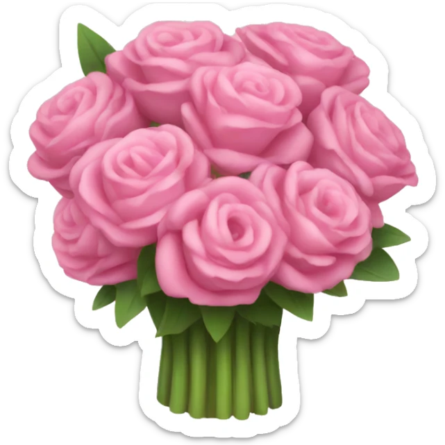 Pink bouquet  sticker