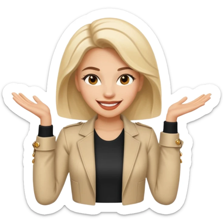 woman Confident, energetic, charismatic — they seem like they’re always up to something exciting. sticker