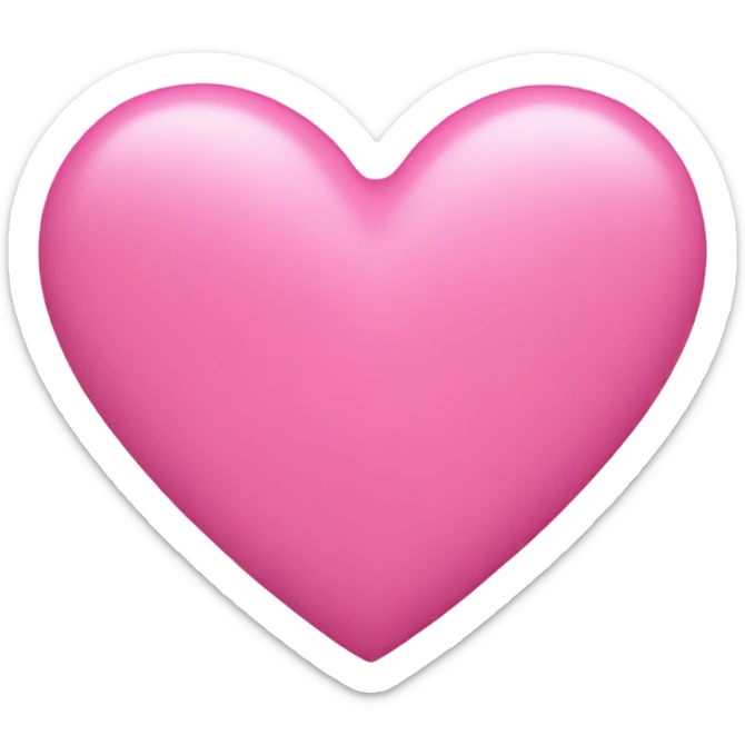 pink heart sticker