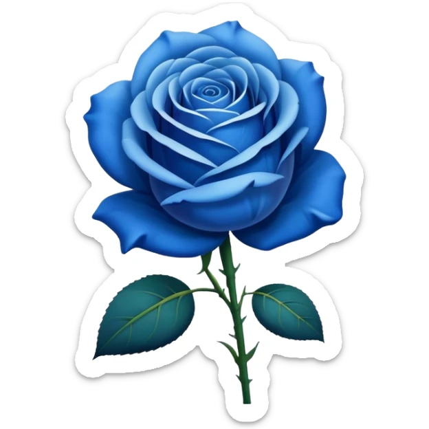 Rosa azul sticker