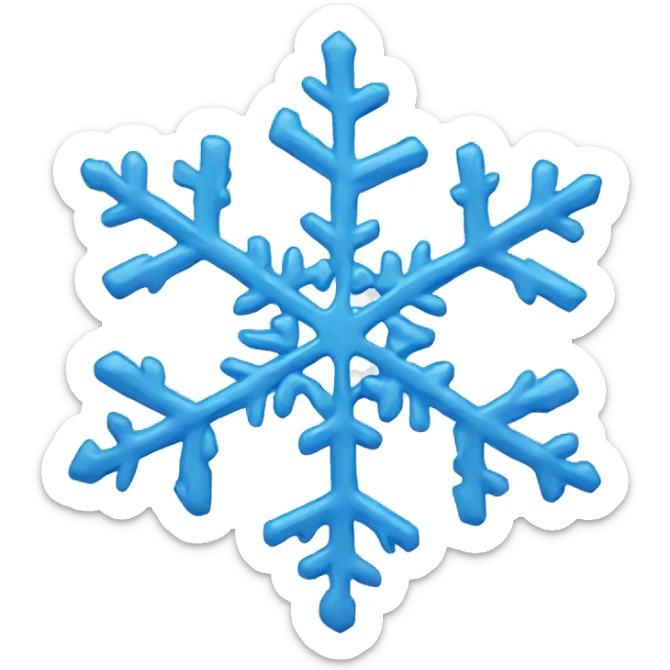 snowflake sticker