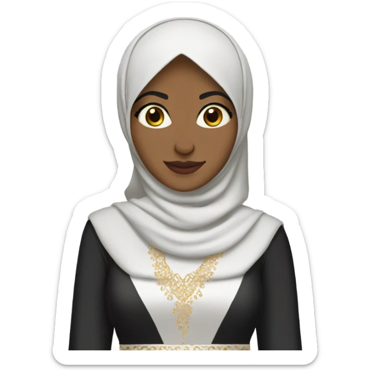 Hijabi bride sticker