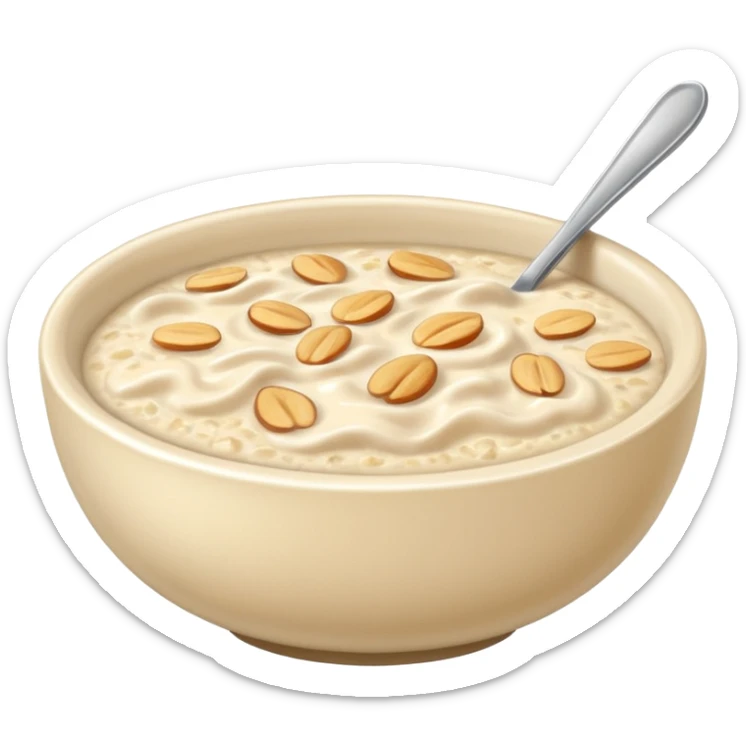 I want an emoji of all bowl with porridge sticker