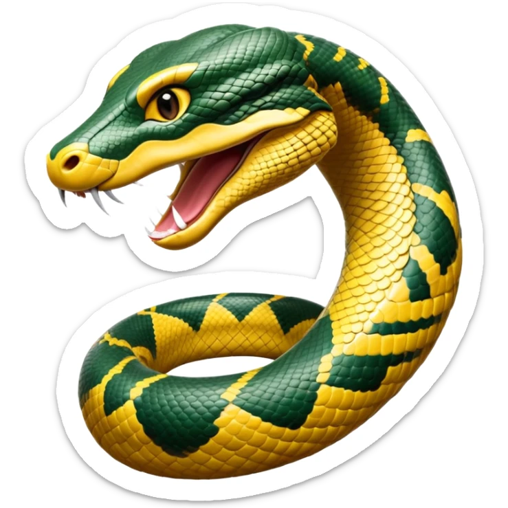cinematic-noble-anaconda-portrait-emoji,-poised-and-imposing,-with-a-massive,-sinuous-build-draped-in-intricately-patterned-scales-and-piercing,-focused-eyes,-simplified-yet-sharp-and-sophisticated-features,-highly-detailed sticker