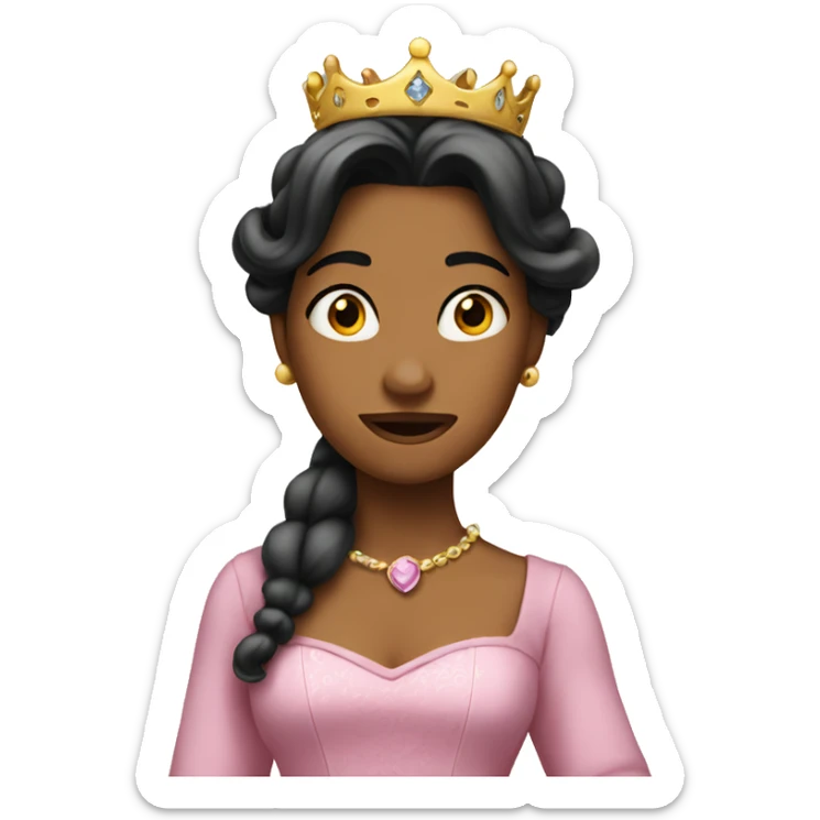 princess confused  sticker