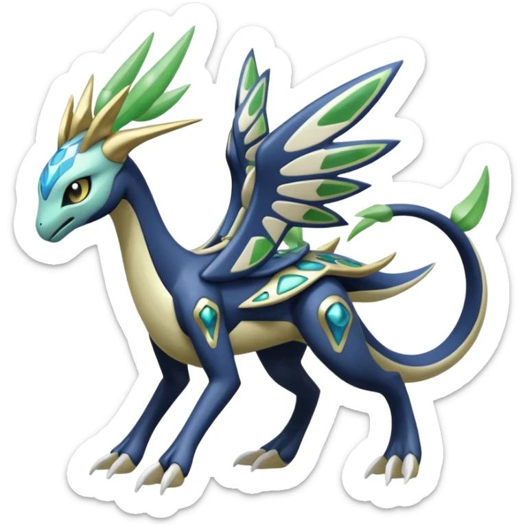 Meloetta-Zygarde-Cresselia-Palkia-Dialga-Electrike-Manectric-Fakémon-fusion, full body sticker