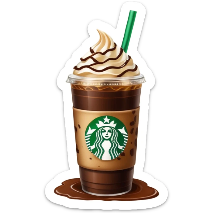 Starbucks iced coffee with Dubai chivalry bar with green filling and burn Khalifa  sticker