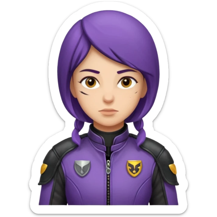 Violet Sorengil from the book The Fourth Wing, Traces of a Fighting Ashjad sticker