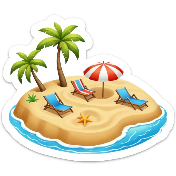 Beach sticker